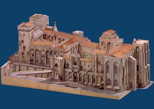 Avignon (maquette du Palais des Papes)