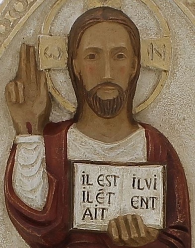 Bas-relief Christ en Gloire (32cm)