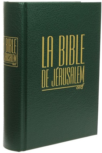 Bible de Jérusalem Compacte couverture rigide verte