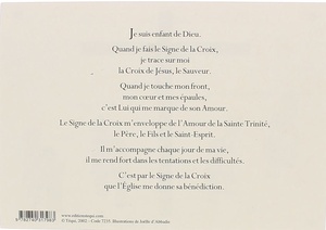 Carte Signe de la croix - Joëlle d'Abbadie