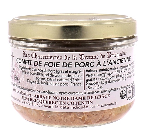 Confit de foie de porc à l’ancienne CPM 180 g