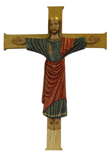 Crucifix abbatiale  32x23cm 