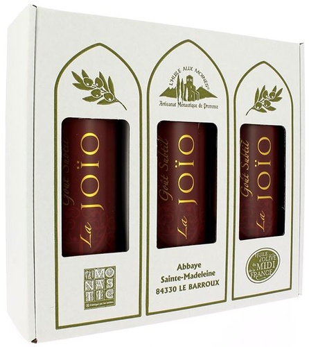 Huile d’olive 1 coffret Joïo 3 x 50 cl