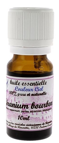  Huile essentielle Géranium bourbon 10 ml / Couleur Ciel 