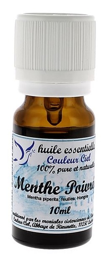 Huile essentielle Menthe poivrée 10 ml / Couleur Ciel 