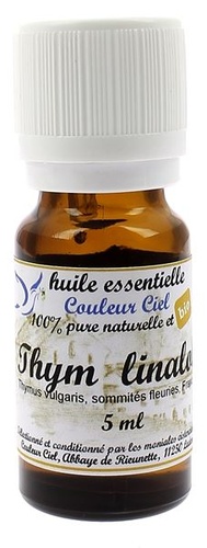 Huile essentielle Thym linalol 5 ml / Couleur Ciel