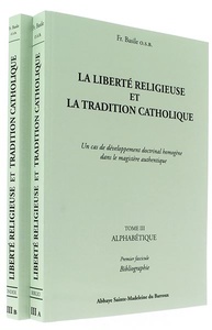 Liberté religieuse 6 volumes / Père Basile