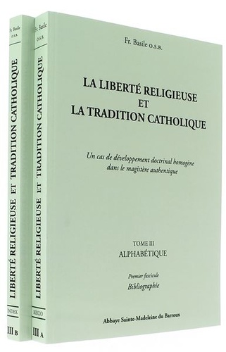 Liberté religieuse 6 volumes / Père Basile