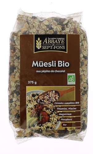 Müesli BIO aux pépites / de chocolat 375 g