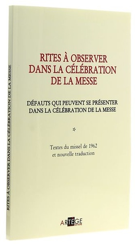 Rites à observer dans la célébration de la messe