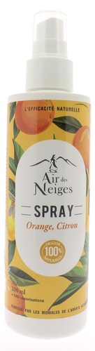 Spray désodorisant orange, citron 200 ml 