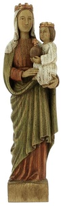 Statue Marie Reine (bois-26cm)