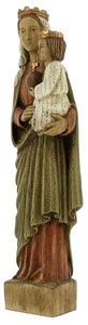 Statue Marie Reine (bois-26cm)