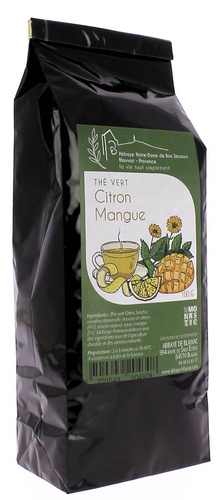 Thé vert citron mangue / Blauvac 100 g