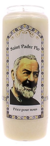 Veilleuse Neuvaine Saint Padre Pio / Ciergerie Sud-Est