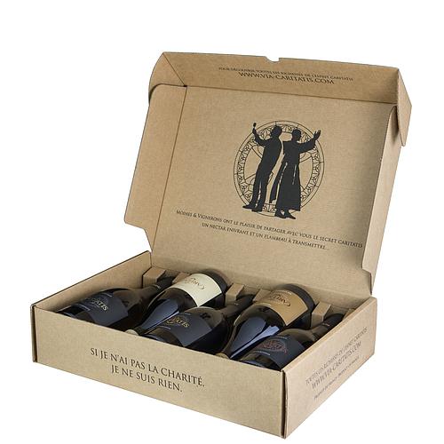 Coffret découverte Via Caritatis / 3 rouges+1 Lux rosé+1 Lux blanc 5 x 75cl